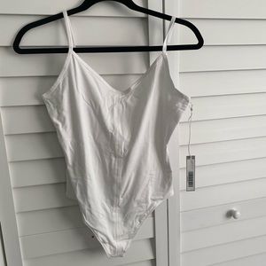 Everlane White Cami Bodysuit